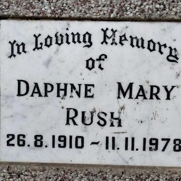 RUSH Daphne Mary 1910-1978