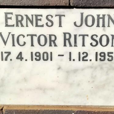 RITSON Ernest John Victor 1901-1953