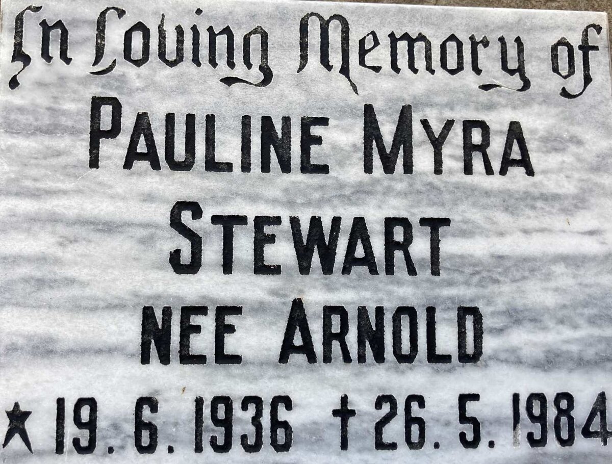 STEWART Pauline Myra nee ARNOLD 1936-1984