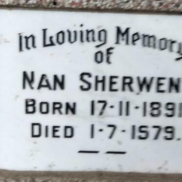 SHERWEN Nan 1891-1979