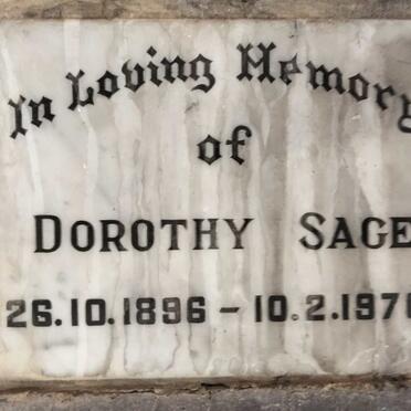 SAGE Dorothy 1896-1970