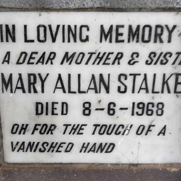 STALKER Mary Allan -1968