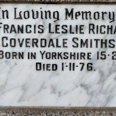 SMITHSON Francis Leslie Richard Coverdale 1912-1976