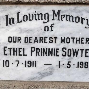 SOWTER Ethel Prinnie 1911-1987