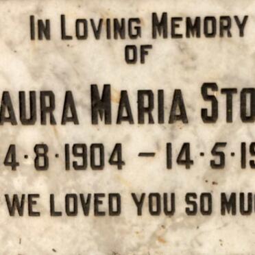 STOWE Laura Maria 1904-1991