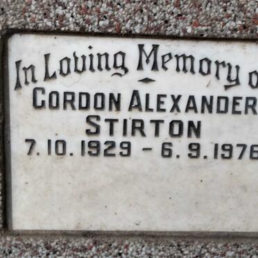 STIRTON Gordon Alexander 1929-1976