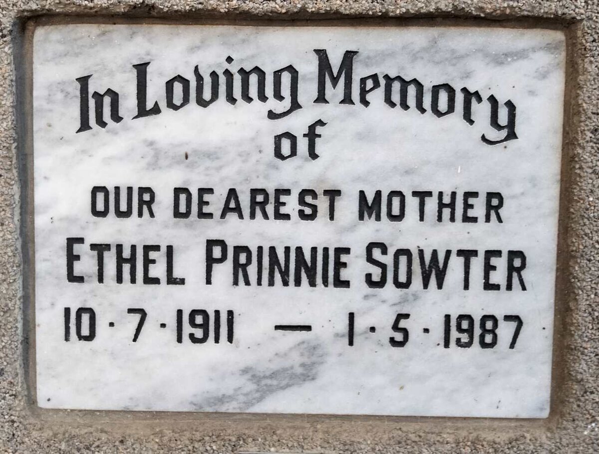 SOWTER Ethel Prinnie 1911-1987