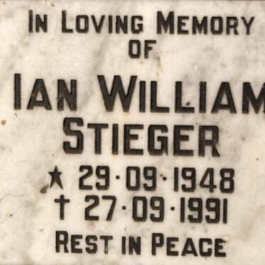 STIEGER Ian William 1948-1991