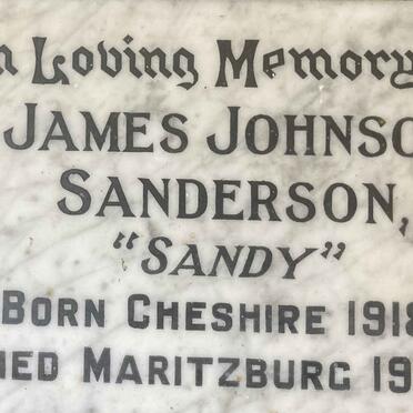 SANDERSON James Johnson 1918-1955