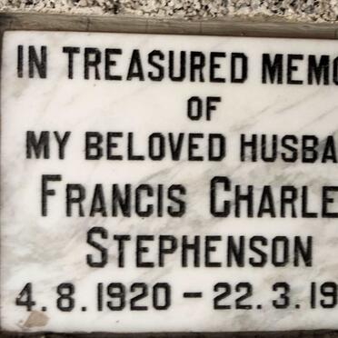 STEPHENSON Francis Charles 1920-1992