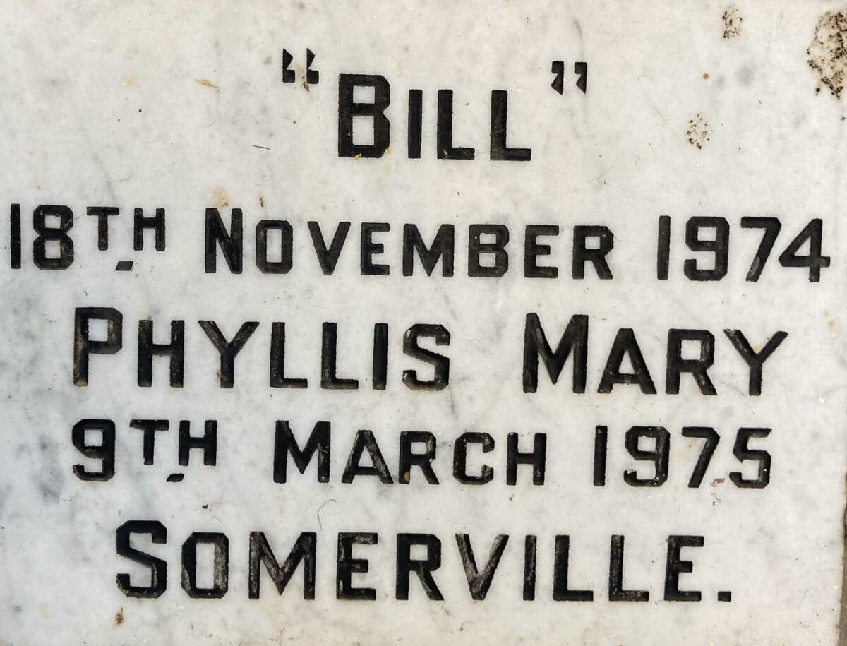 SOMERVILLE Bill -1974 & Phyllis Mary -1975