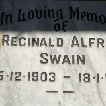 SWAIN Reginald Alfred 1903-1982