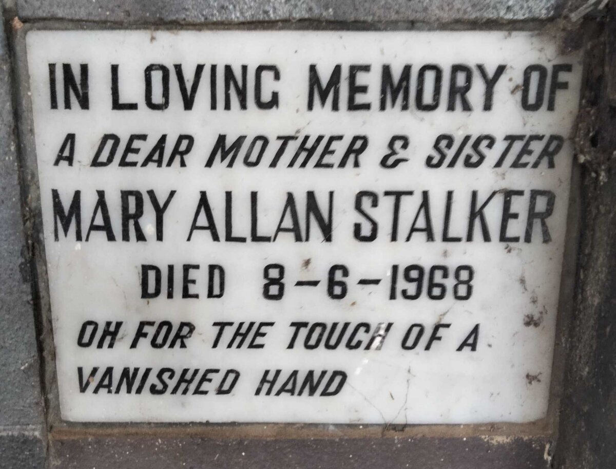 STALKER Mary Allan -1968
