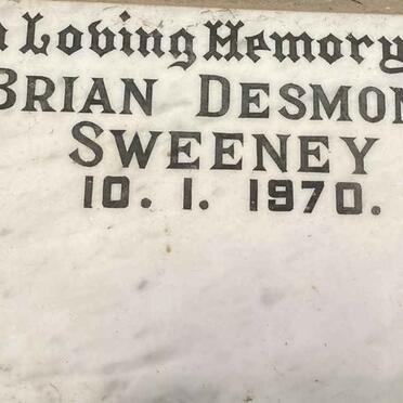 SWEENY Brian Desmond -1970