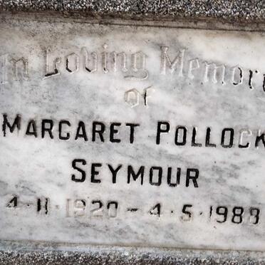 SEYMOUR Margaret Pollock 1920-1988