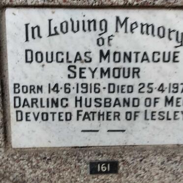 SEYMOUR Douglas Montague 1916-1979