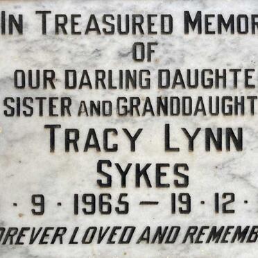 SYKES Tracy Lynn 1965-1985