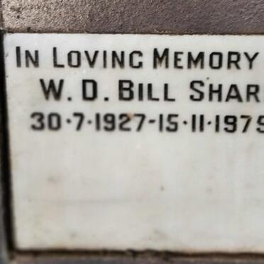 SHARP W.D. Bill 1927-1975
