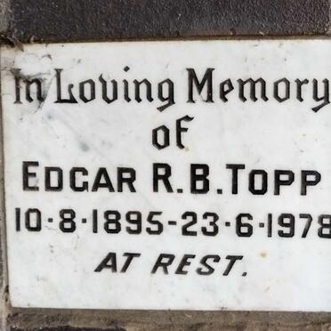 TOPP Edgar R.B. 1895-1978