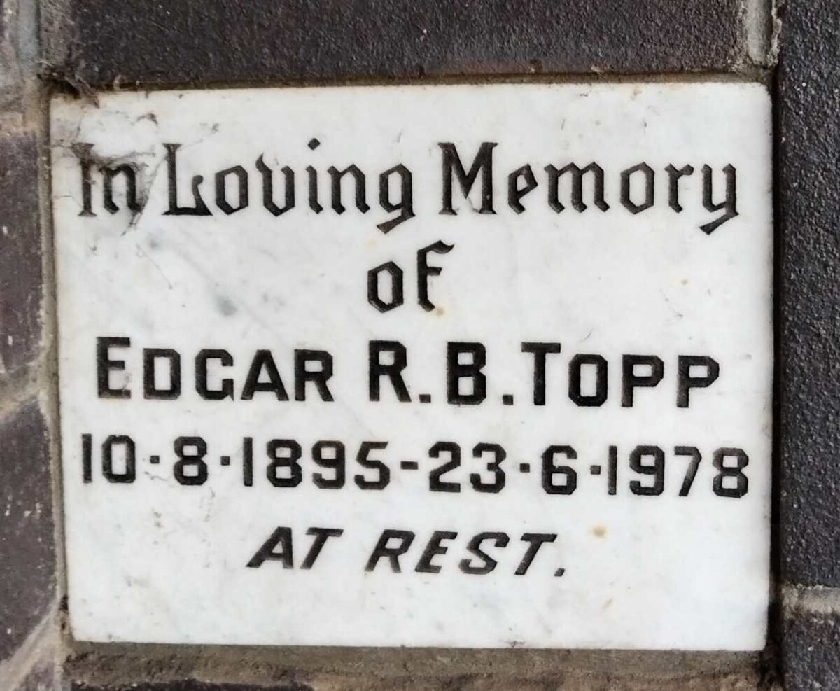 TOPP Edgar R.B. 1895-1978