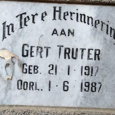 TRUTER Gert 1917-1987