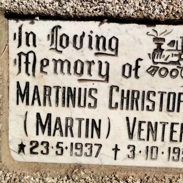 VENTER Martinus Christofel 1937-1993