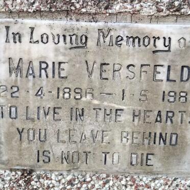 VERSFELD Marie 1896-1988