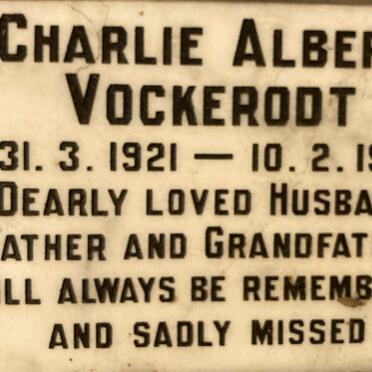 VOCKERODT Charlie Albert 1921-1991