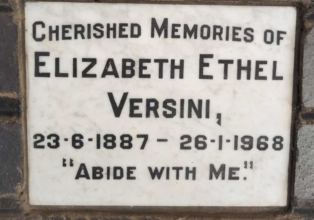 VERSINI Elizabeth Ethel 1887-1968