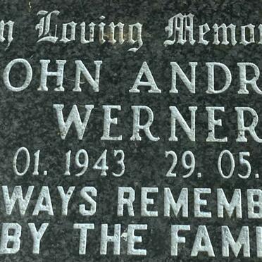 WERNER John Andrew 1943-2000