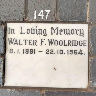 WOOLRIDGE Walter F. 1961-1964