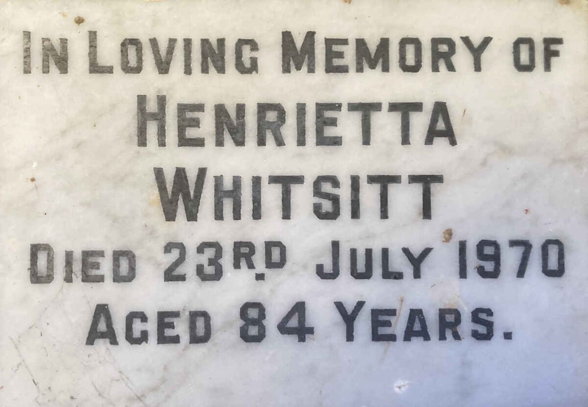 WHITSITT Henrietta -1970