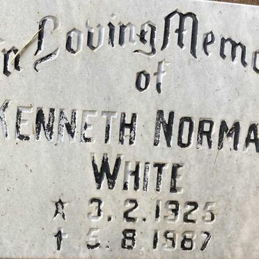WHITE Kenneth Norman 1925-1987