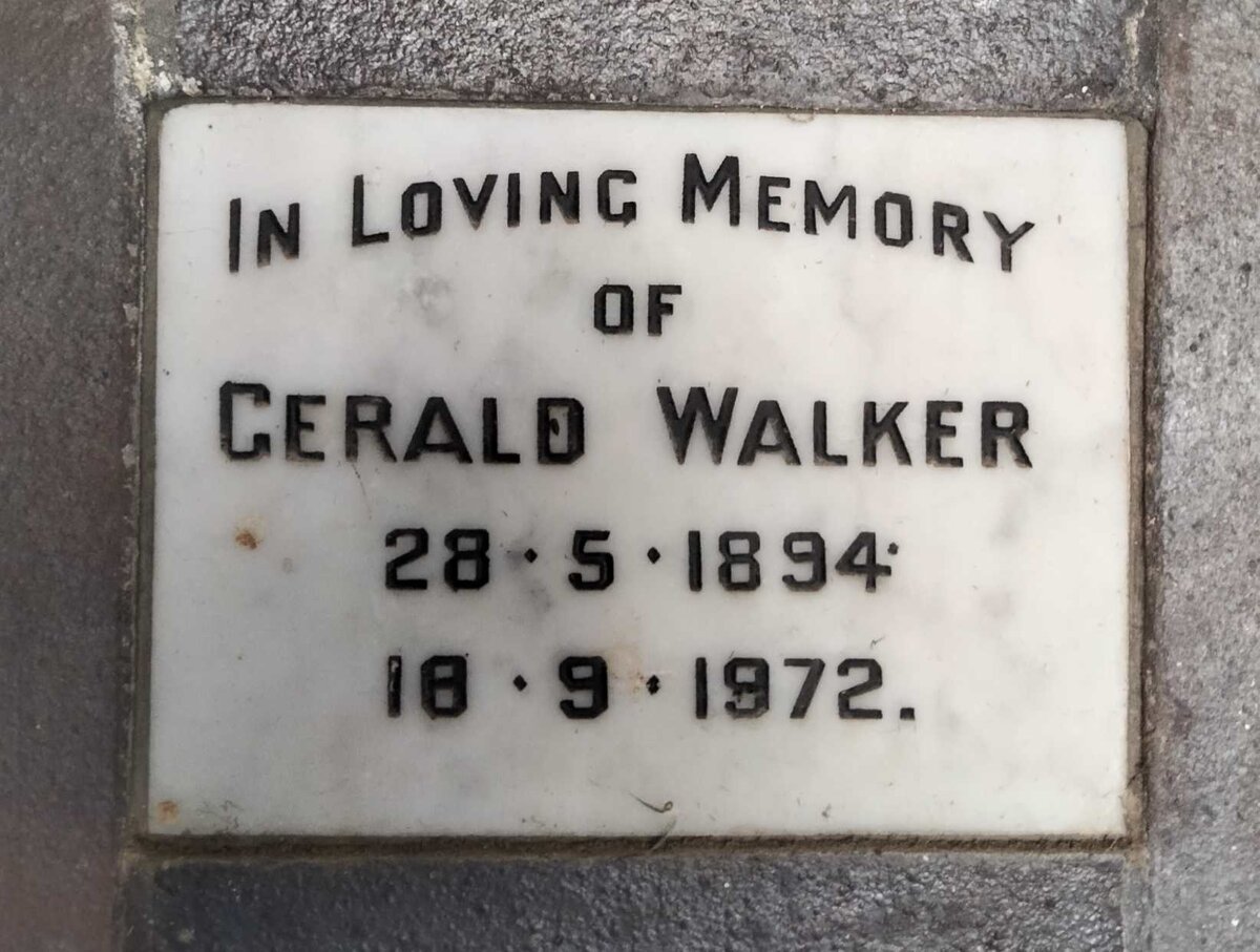 WALKER Gerald 1894-1972