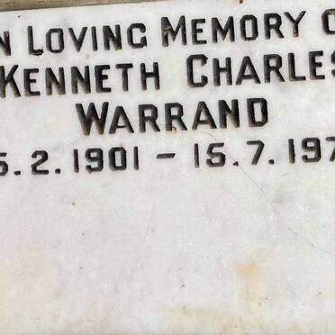 WARRAND Kenneth Charles 1901-1972