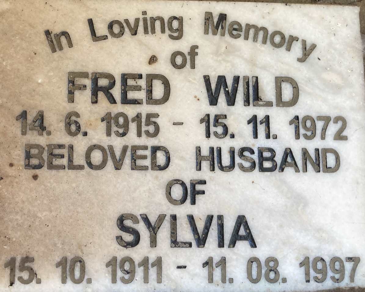 WILD Fred 1915-1972 & Sylvia 1911-1997