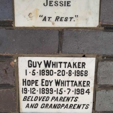 WHITTAKER Guy 1890-1968 & Hope Edy 1899-1984