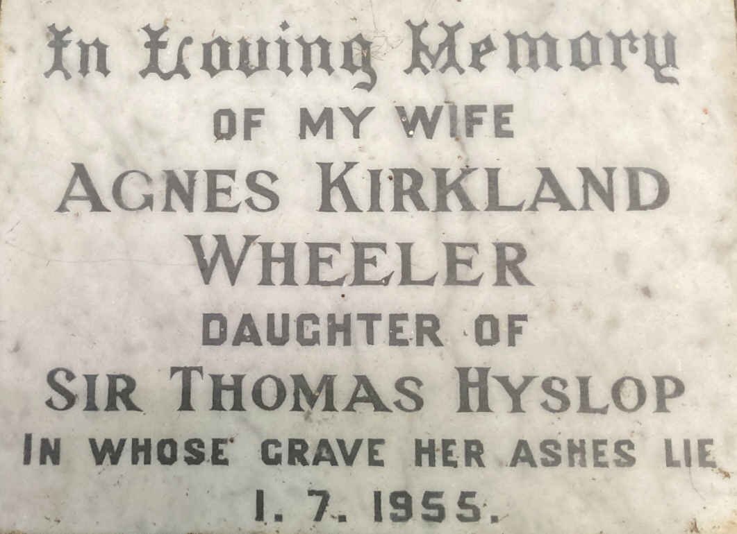 WHEELER Agnes Kirkland -1955