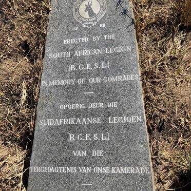 5. Memorial to the South African Legion/ Suid-Afrikaanse Legioen