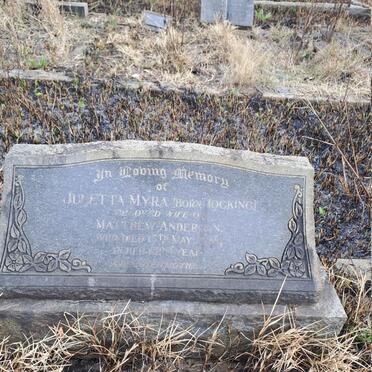 ANDERSON Juletta Myra nee HOCKING -1949