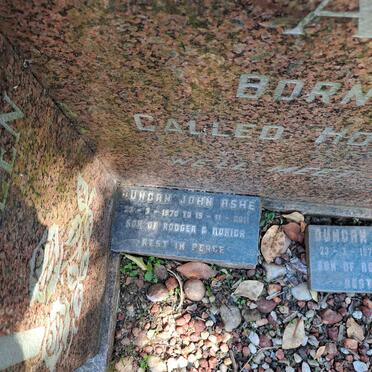 ASHE Duncan John 1970-2011