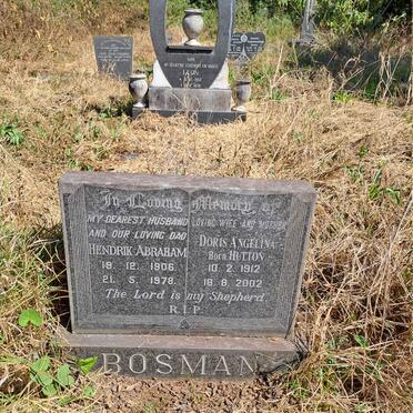 BOSMAN Hendrik Abraham 1906-1978 & Doris Angelina HUTTON 1912-2002