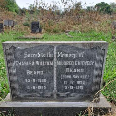 BEARD Charles William 1886-1980 & Mildred Chievely SAVILLE 1899-1961