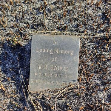 BAIKIE V.R. 1900-1952