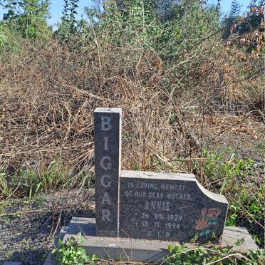 BIGGAR Annie 1929-1994