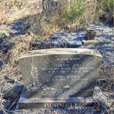 BURNELL Ernie 1914-198? & Lucienne Irma 1910-1984