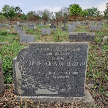 BOTHA Theunis Christoffel 1894-1969
