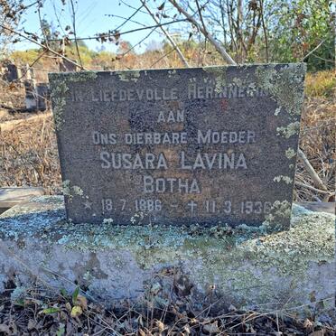 BOTHA Susara Lavina 1886-1936