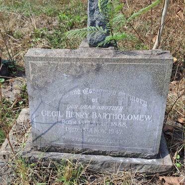 BARTHOLOMEW Cecil Henry 1888-1947