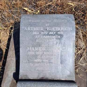 CROUCH Arthur E. -1951 & Marion -1970